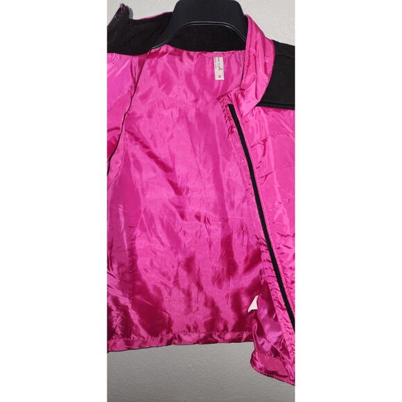 Exertek Women's Pink & Black Puffer Vest Sz M - Picture 5 of 5